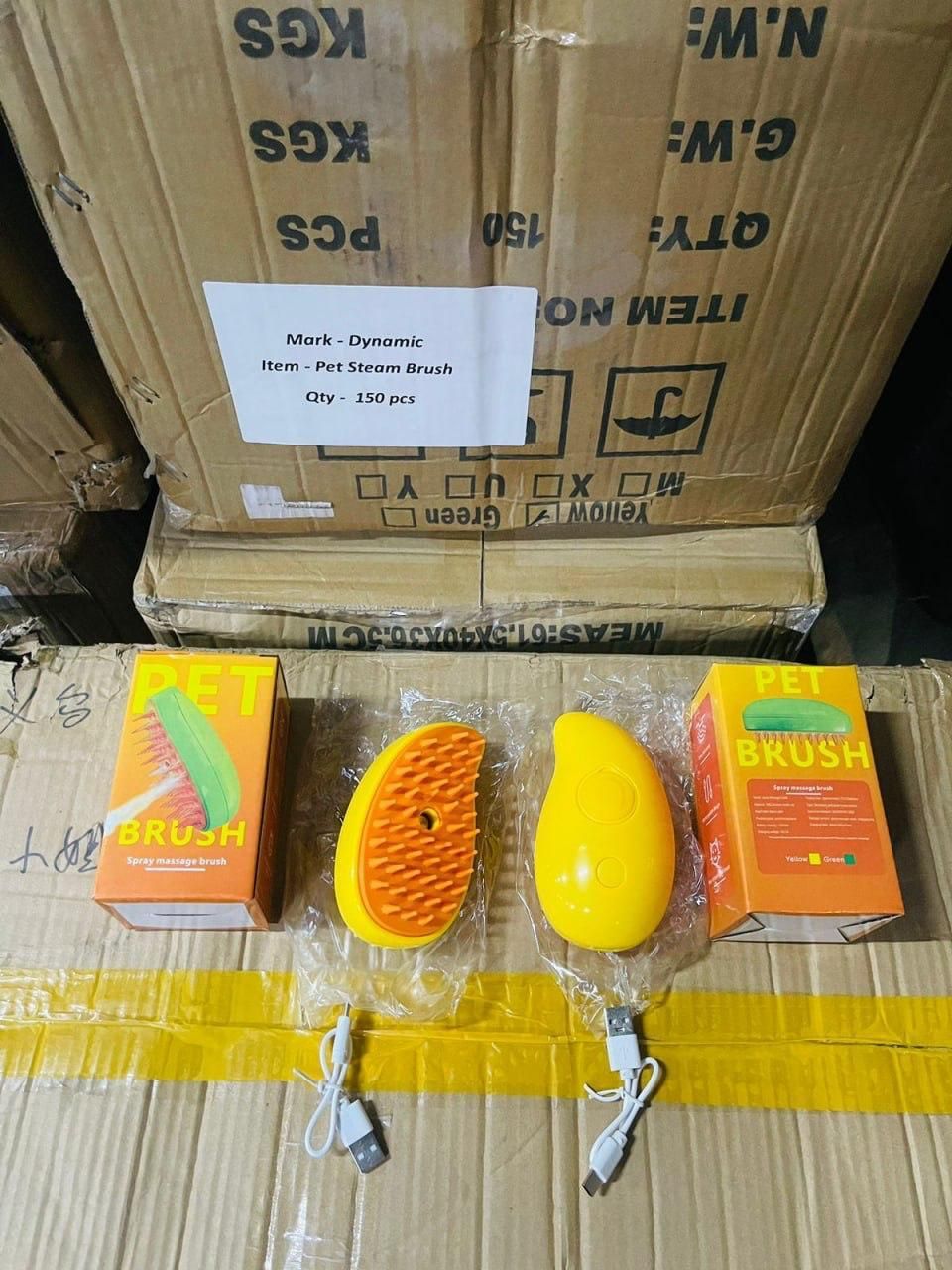 Rechargeable Pet Bath Brush with Soap Dispenser – Portable Grooming & Massaging Tool for Dogs & Cats