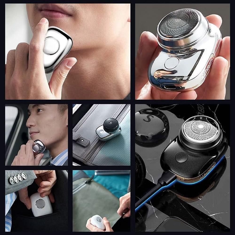 Portable Electric Shaver for Men – USB Rechargeable, Waterproof & Compact Beard Trimmer