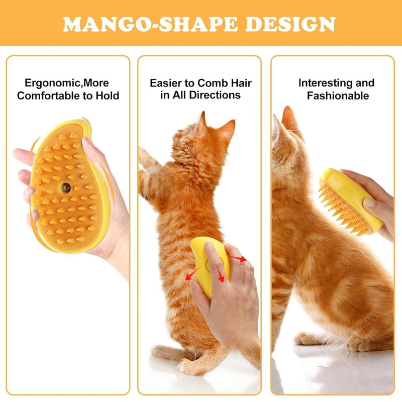 Rechargeable Pet Bath Brush with Soap Dispenser – Portable Grooming & Massaging Tool for Dogs & Cats