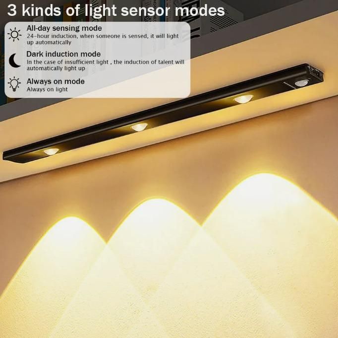 Modern LED Wall Light with Motion Sensor – Adjustable Lighting Effects, 3 Modes, Energy-Saving Indoor Lamp