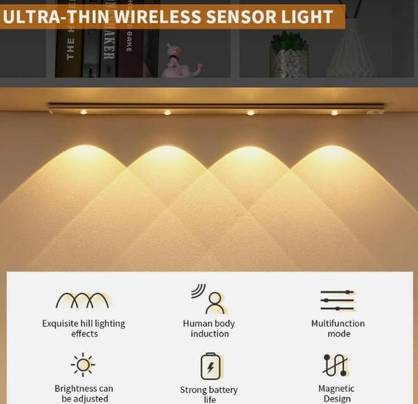 Modern LED Wall Light with Motion Sensor – Adjustable Lighting Effects, 3 Modes, Energy-Saving Indoor Lamp