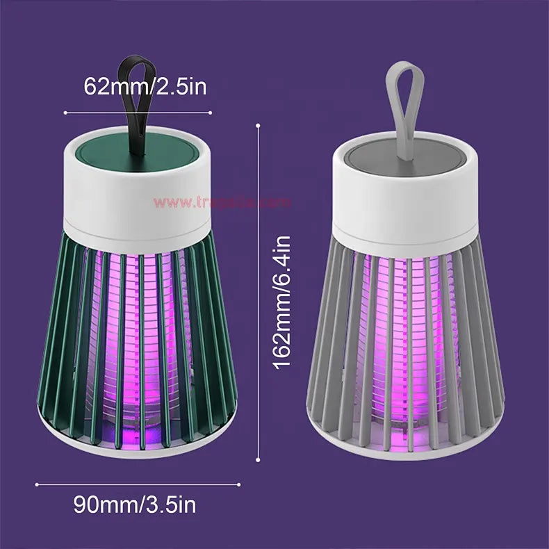 Rechargeable Electric Mosquito Killer Lamp with LED Light – Silent & Safe Insect Zapper for Home & Outdoor Use (Multi-Color)